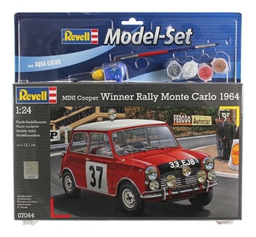 Minicooper Winner Rally Monte Carlo 1964 - 1:24 Gift Set